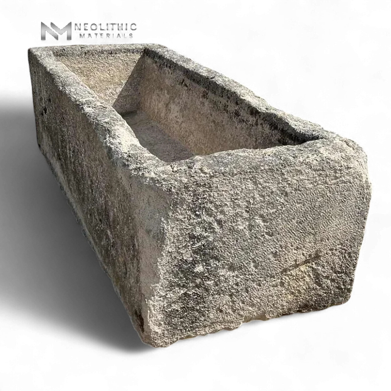 Antique French Limestone Trough - Image 2